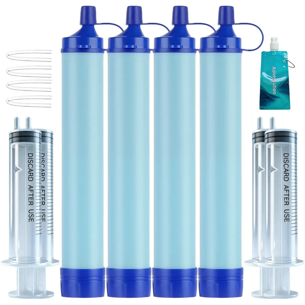 Portable Emergency Water Straw, Lightweight Reusable Survival Filter, Ideal for Camping, Hiking, Traveling, Cycling, Outdoor Adventures