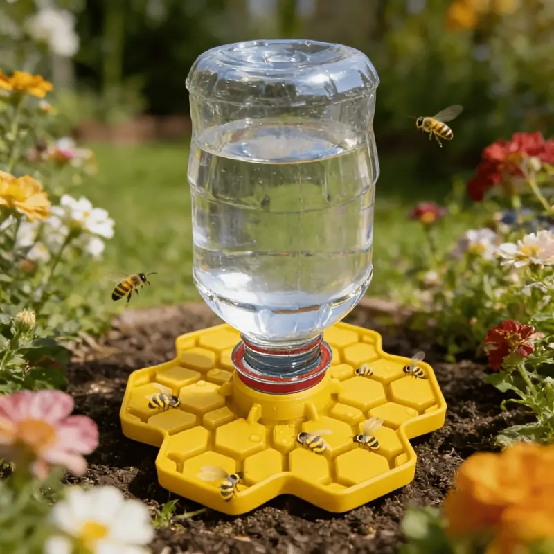 Hive Water Dispenser, suitable for bees, gardens and patios, a safe feeding device for bees, a beneficial insect drinking fountain with a perch (suitable for bees and butterflies) Outdoor Feeder Butterfly Feeder