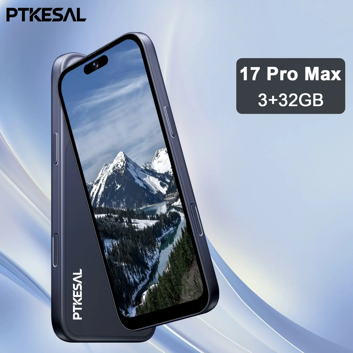 Ptkesa-I17 Smartphone 3+32GB Android 12, 8-Core Processor, 5+13mp Camera, 6.75-Inch Screen, Dual Sim, Fingerprint Unlock, 4100mah Battery, OTG Support