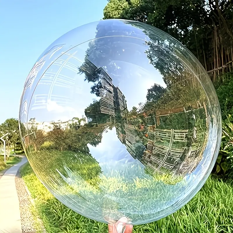 12 transparent bubble balloons, 12 inch transparent bubble balloons, Clear balloons, suitable for wedding and birthday party decoration, event decoration, room decoration, birthday party supplies, and themed party decoration