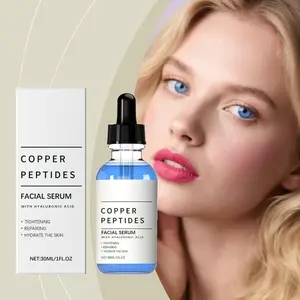 Copper Peptide Facial Essence, Firming and Repairing Facial Essence, Moisturizing, Suitable For All Skin Types, 1 Fluid Ounce/30ml