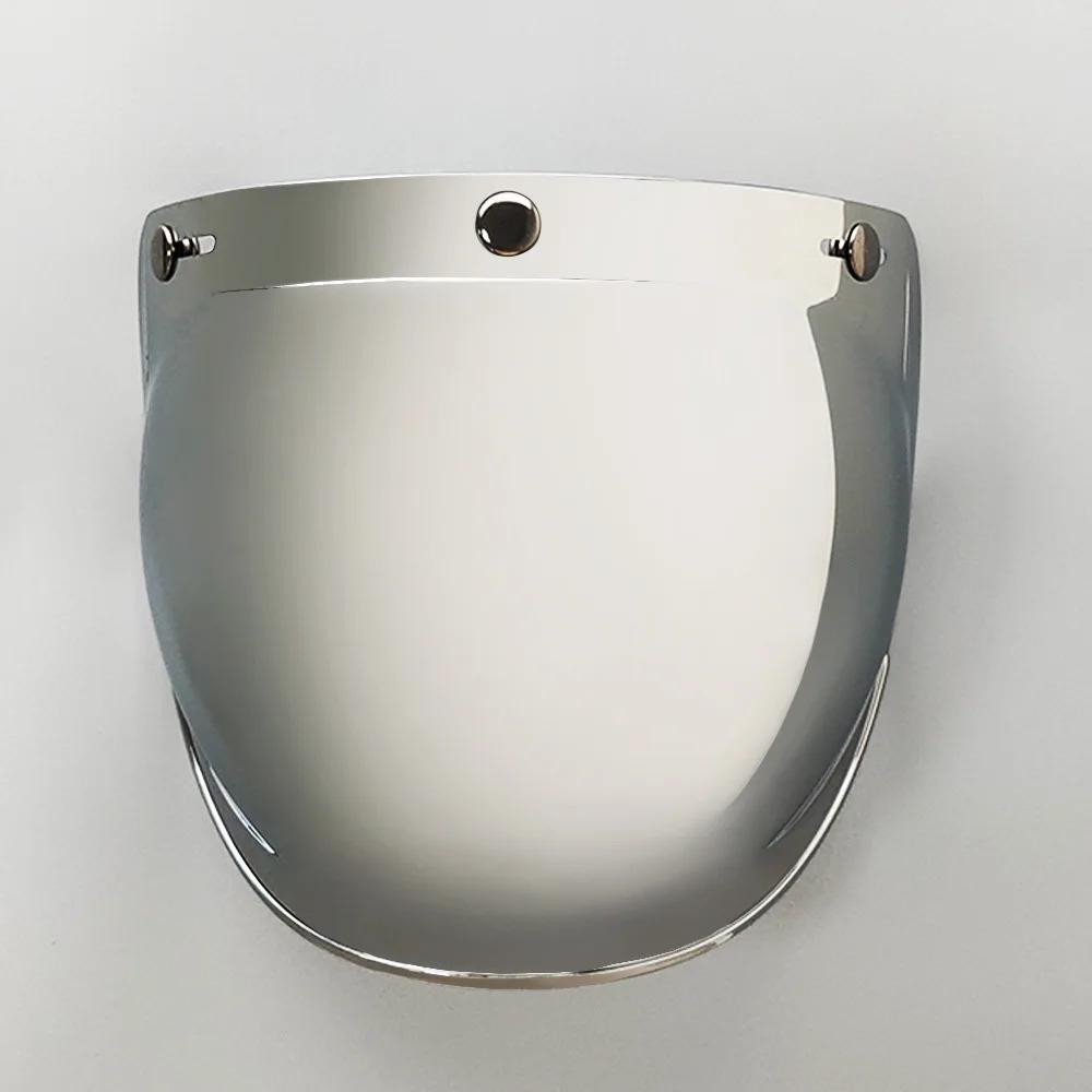Three Buckle Bubble Visor for Three-Button Helmets Flip-Up Motorcycle Helmet Visor Capacete Lens Visera Cosco Moto Accessories