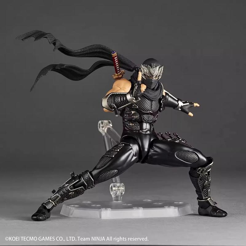 1/12 Kaiyodo Ninja Figure Revoltech Amazing Yamaguchi Anime Figure RYU HAYABUSA Figurine Model Statue Doll Collection Toys Gifts
