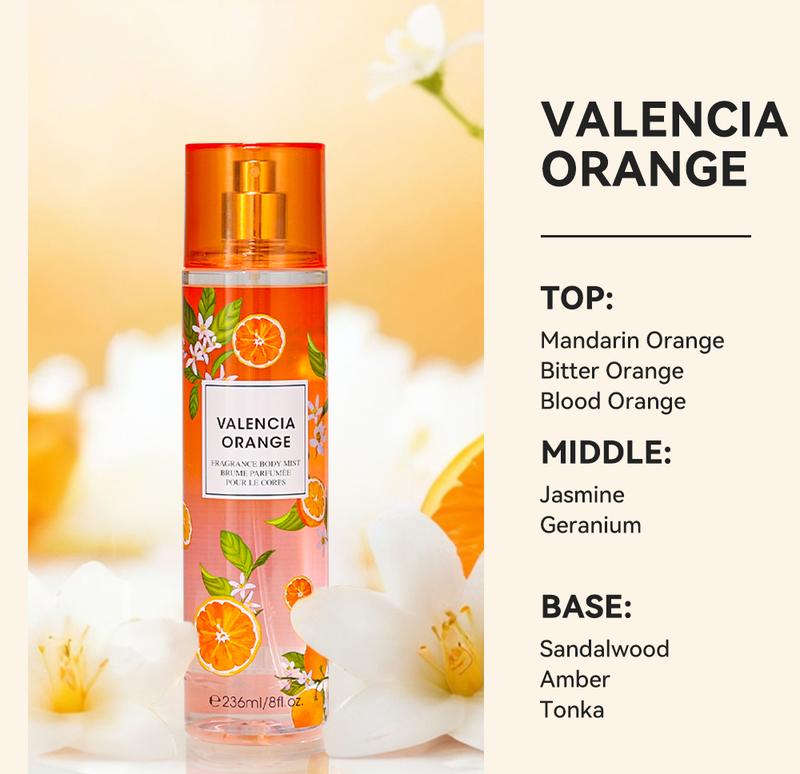 8 Fl Oz Hair & Body Fragrance Mist for Women - Long-Lasting Perfume, Perfect for Dating, Parties and Gift Giving Floral Amber