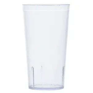 Unbreakable Stackable Restaurant Plastic Tumbler/Cup (Set of 12) 16 Ounce Clear |   for Restaurants and Home, Dishwasher Safe, BPA Free