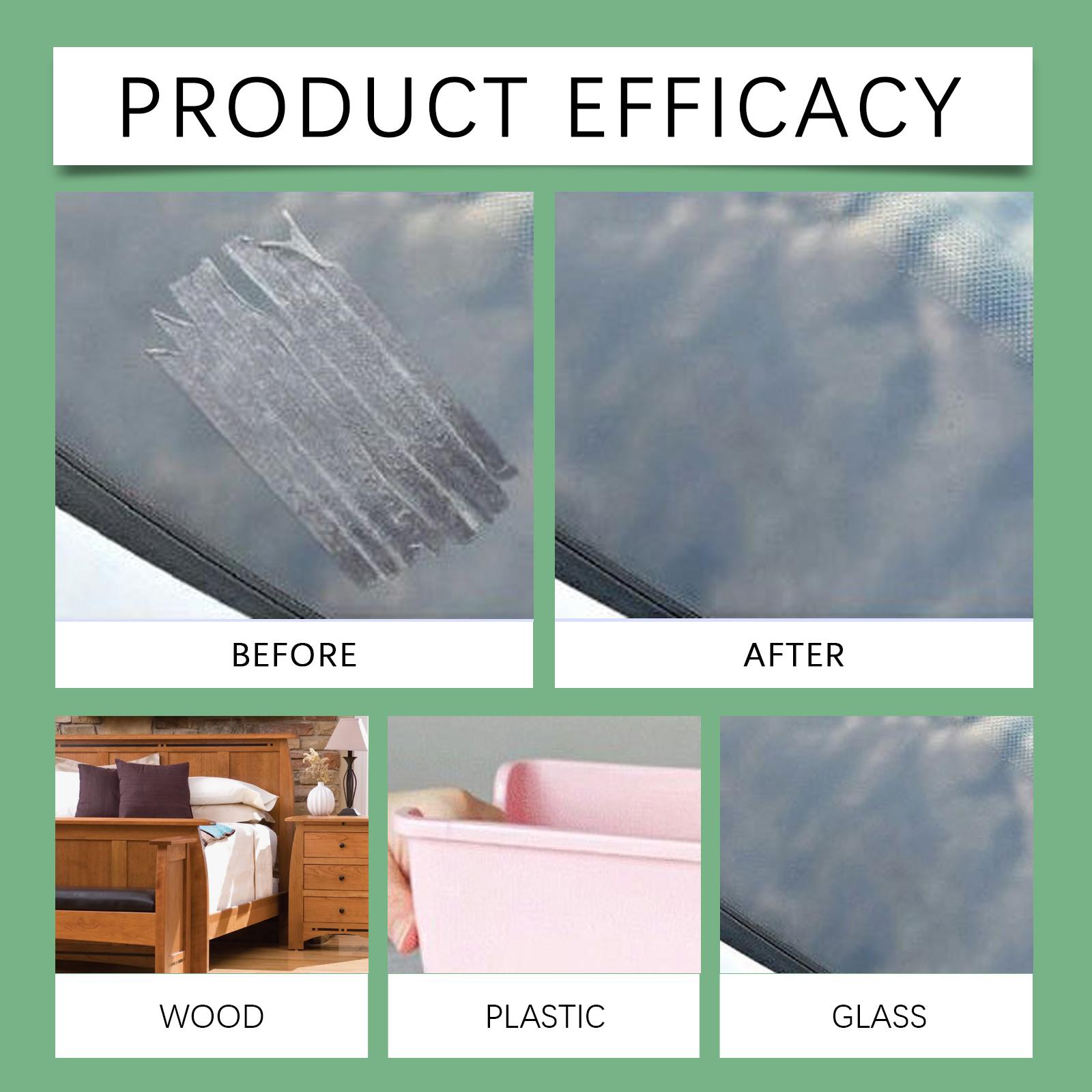 Adhesive Remover Spray for Home Glass Window Sticker Residue Cleaner Multi Surface Glue Remover Odorless Fast Acting Spray Bottle