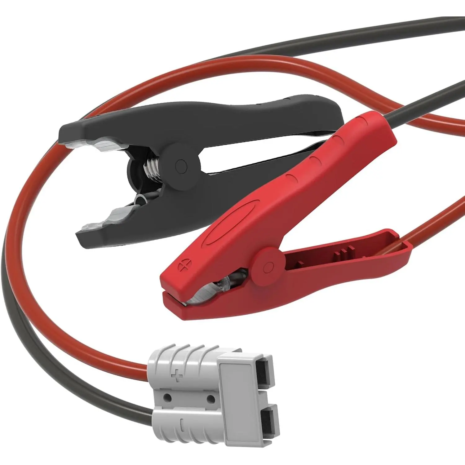 Alligator Clips Booster Jumper Cable 8 AWG 3.3FT Tinned Copper Electronic Wire with 50A Anderson Connector Plug Battery Charger Gator Clamps for 12/24V Inverter Car Battery Charging