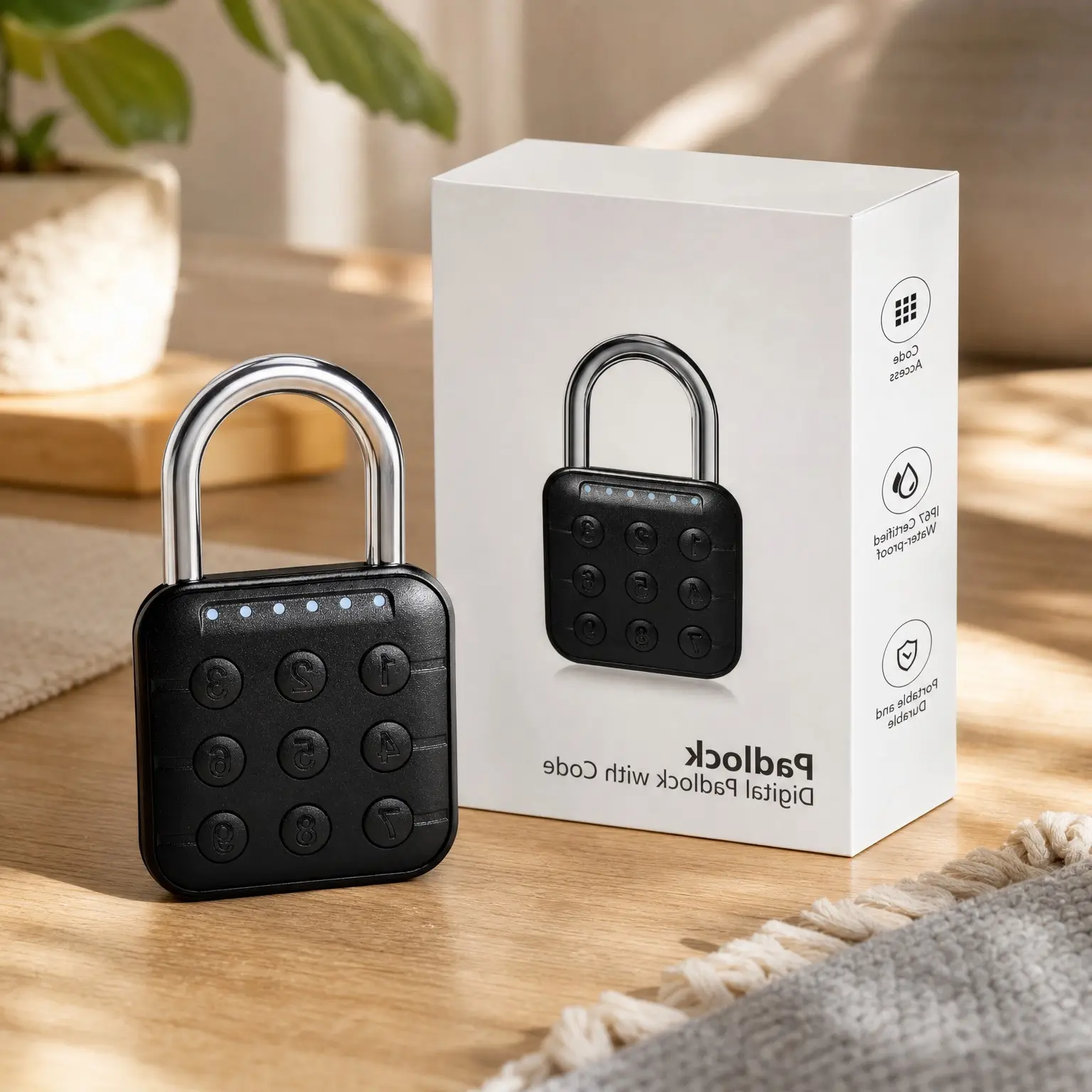 High Security Combination Padlock with Code - Keyless Entry Lock for Gym Locker, School, Gates, Outdoor, IP67 WaterproofGift
