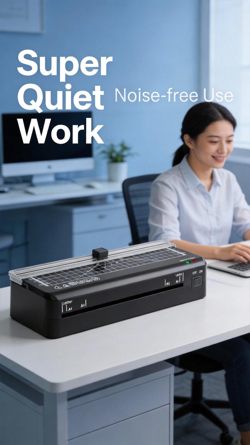 4-IN-1 Portable A4 Laminator with 60s Warm-Up Precision Cutting & No Wrinkles Technology for Photos Docs Cards Compact Size Versatile Input Efficient Laminating Ideal for Home Office School