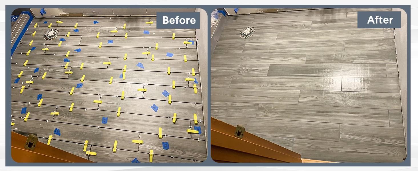 BASIC SUPPLY Tile Leveling Clips Tiles Leveler Spacers - 2000 Spacers Tile Leveling System 1/8 Inch Clips Lippage Free Tile and Stone Installation for PRO and DIY