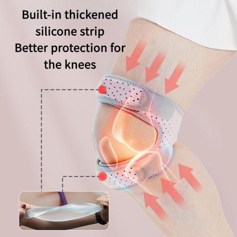 Ollas Compression Dual Adjustable Patella Knee Brace for Pain Relief Ventilated Breathable Support for Running Jumper Gym Exercise Joints Muscles Ollas Compression Dual Adjustable Patella Knee Brace for Pain Relief Ventilated Breathable Support for Running Jumper Gym Exercise Joints Muscles