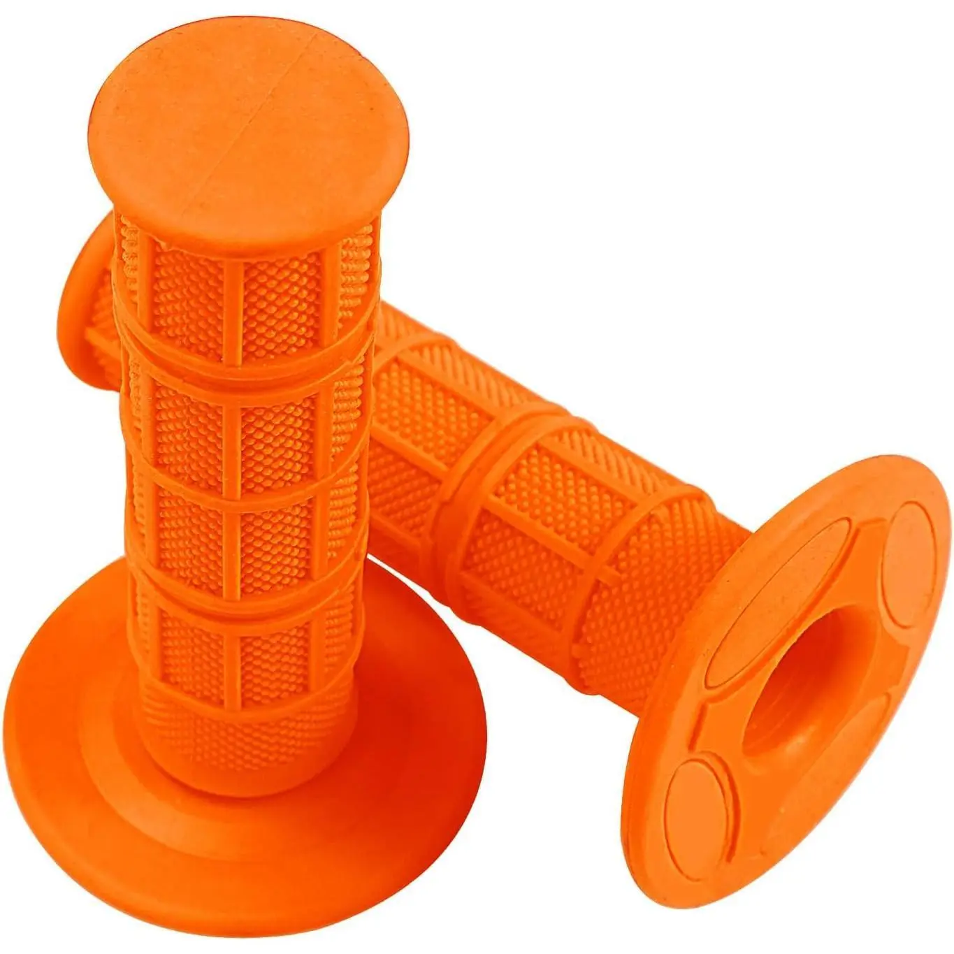 Textured Rubber Handlebar Grips, 7/8 Inch for Pit Dirt Bikes, ATVs & Quads - Fits 50cc-125cc Motocross, Mini Bikes, SSR125, KX65, TTR125, Dirt Bike, Rubber Grip