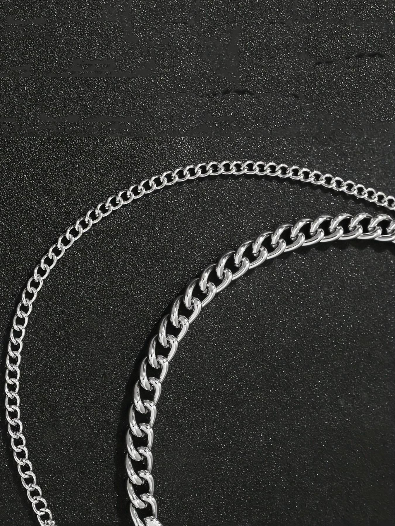 Men's Fashion Double Layer Pants Chain, Casual Pants Chain for Jeans Trousers, Fashion Pants Chain for Party, Daily Clothing Decor, Trendy All-match & Exquisite Pants Chain for Gift