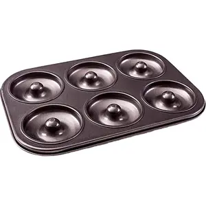 18ACTIVEKITDonut Pan by Dohnuts - Premium 6 Cup Non-Stick Mini Doughnut and Bagel maker – for Healthier Homemade Baked Cakes