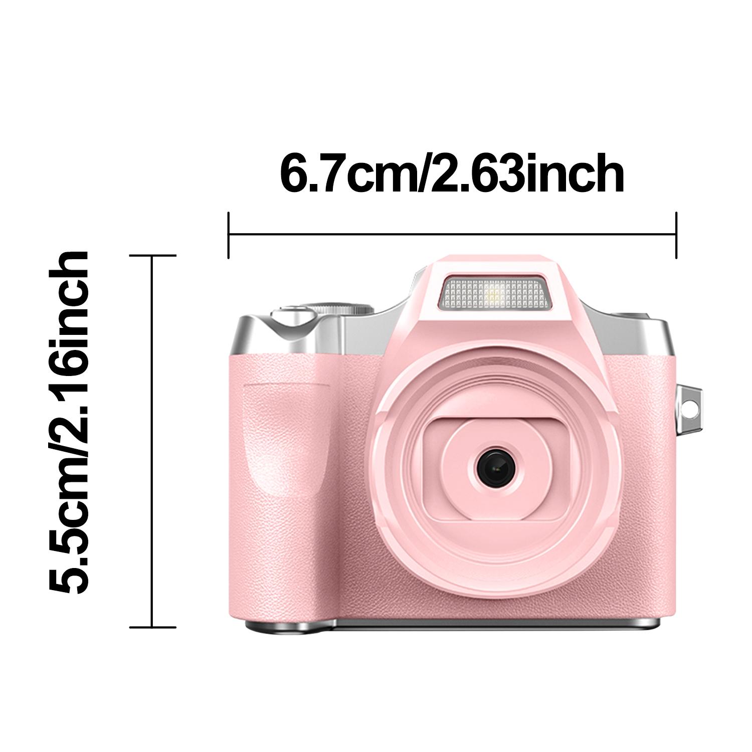 Mini digital camera with high-definition screen，rechargeable retro appearance，equipped with 32GB memory card，suitable for outdoor travel，high-definition video recording，making memories more exciting