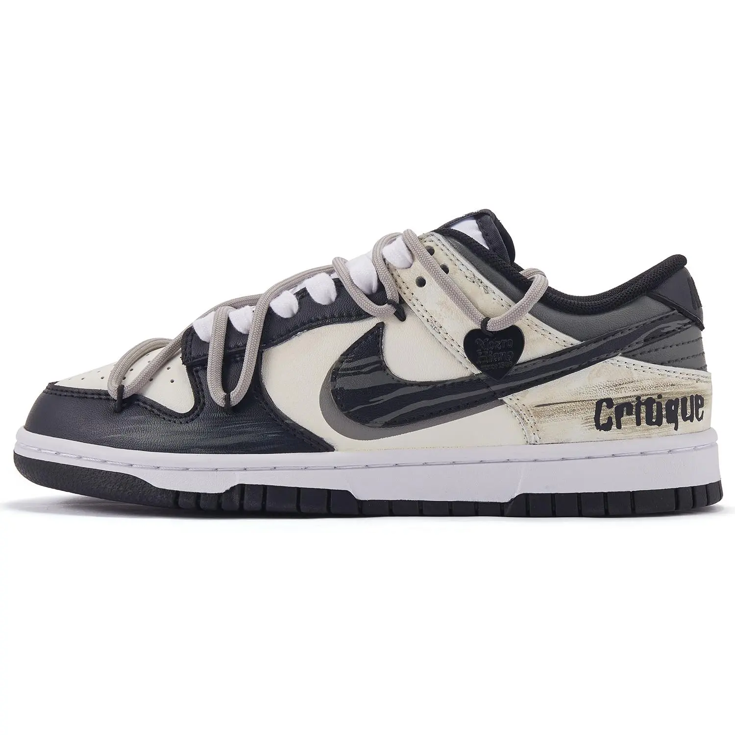 Nike Dunk Custom Sneakers for Men: Retro Minimalist, Graffiti-Style, Non-Slip Cushioned Low-Top Verifiable, with credentials and supporting global authentication