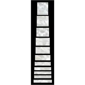 Fret Markers for Guitars & Bass - LP/SG Blocks - White ,F-005BL-WT