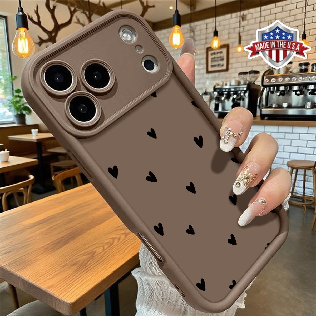 Aesthetic Smartphone Cellphone Case, Cute Minimalist Heart Pattern Handheld Accessories for iPhone 17,16,15,14 Pro Max,13,12,11,XR,XS Plus - Slim,Lightweight,Shockproof,Anti-Drop Protective TPU Cover Aesthetic Smartphone Cellphone Case, Cute Minimalist Heart Pattern Handheld Accessories for iPhone 17,16,15,14 Pro Max,13,12,11,XR,XS Plus - Slim,Lightweight,Shockproof,Anti-Drop Protective TPU Cover