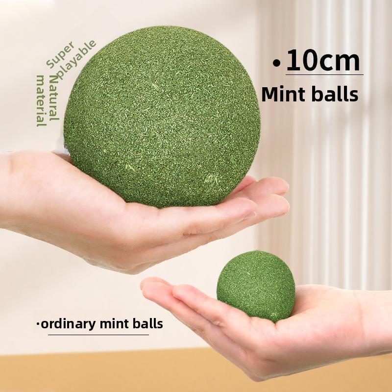 Catnip Ball & Silvervine Molar Toy for Cats, Cat Treat Lick Toy for Self-Play & Boredom Relief Catnip Ball Chew Toy, Lickable Cat Treat with Silvervine, Self-Play Boredom Relief for Cats