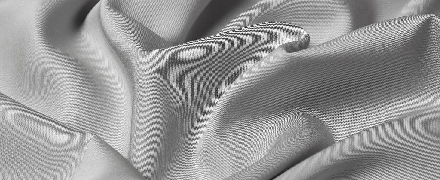 Cooling Sheets Queen – Rayon Derived from Bamboo, Silk Soft & Breathable, Luxury Sheet Set, Deep Queen Sheets Fits 18"–24" Thick Mattress - Light Grey