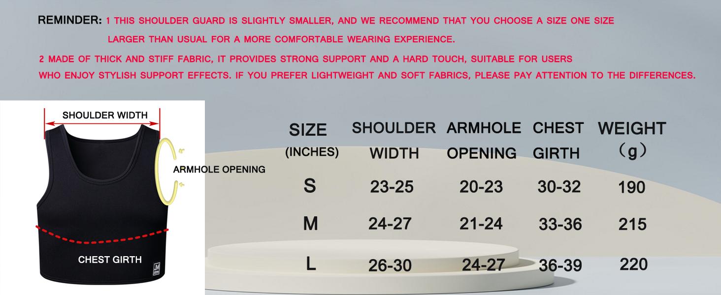 AGS JOCKMAIL Men's Neoprene Brace Vest Chest Support Strap Fitness Gym Sports Bra Vest Mens Chest Compression Vest