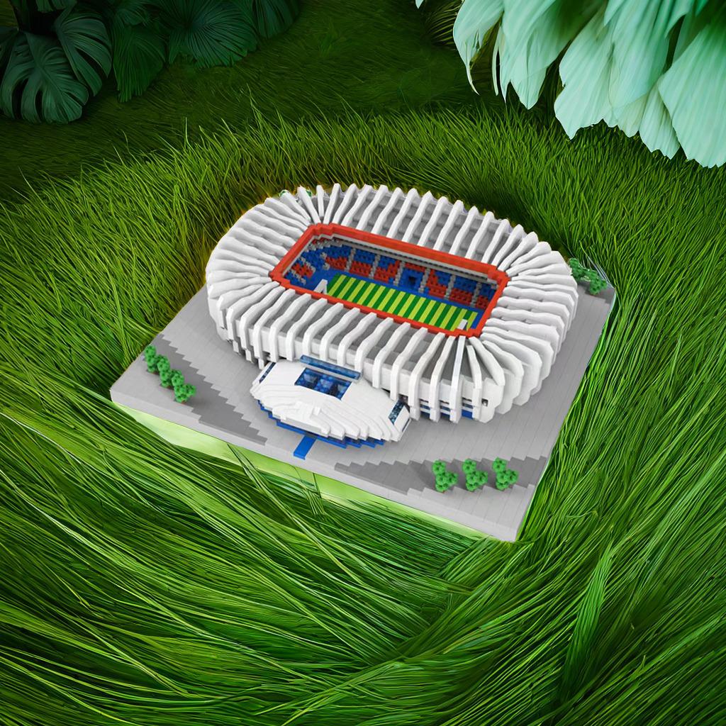 Popular football building blocks, freely assembled educational toys, micro-particle ornaments, export building blocks