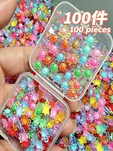 100 Night Glow Mini Turtle Models, Colorful Plastic Handmade Crafts, DIY Projects, Party Decorations, Home Garden Accessories