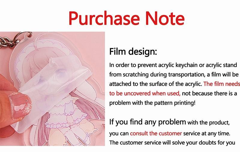 Kawaii Virtual YouTuber VTuber Acrylic Keychain Cartoon Cute Anime Hololive Production Bag Charm Creative Jewelry Accessories