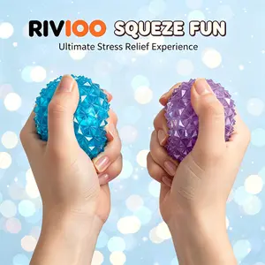 RIVIOO The new maltose diamond shiny ball pinch music cute decompression ball pinch toy slow rebound to vent emotions