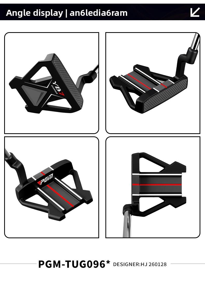 Golf Putter - 3-Line Alignment, Single Club (Men's & Women's) - Stable, Low Center of Gravity, High Forgiveness, Precision Alignment Lines
