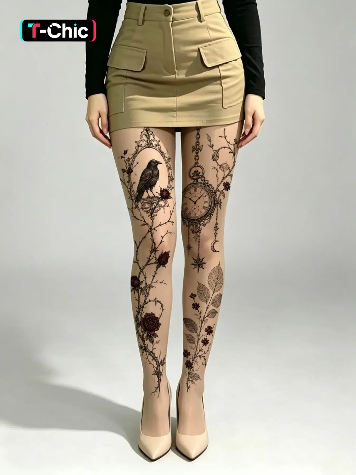 Women's 30 Denier Pantyhose, Peach Color Shiny Stockings, Comfortable Soft Material, Ideal for Daily Wear, Perfect for Various Occasions