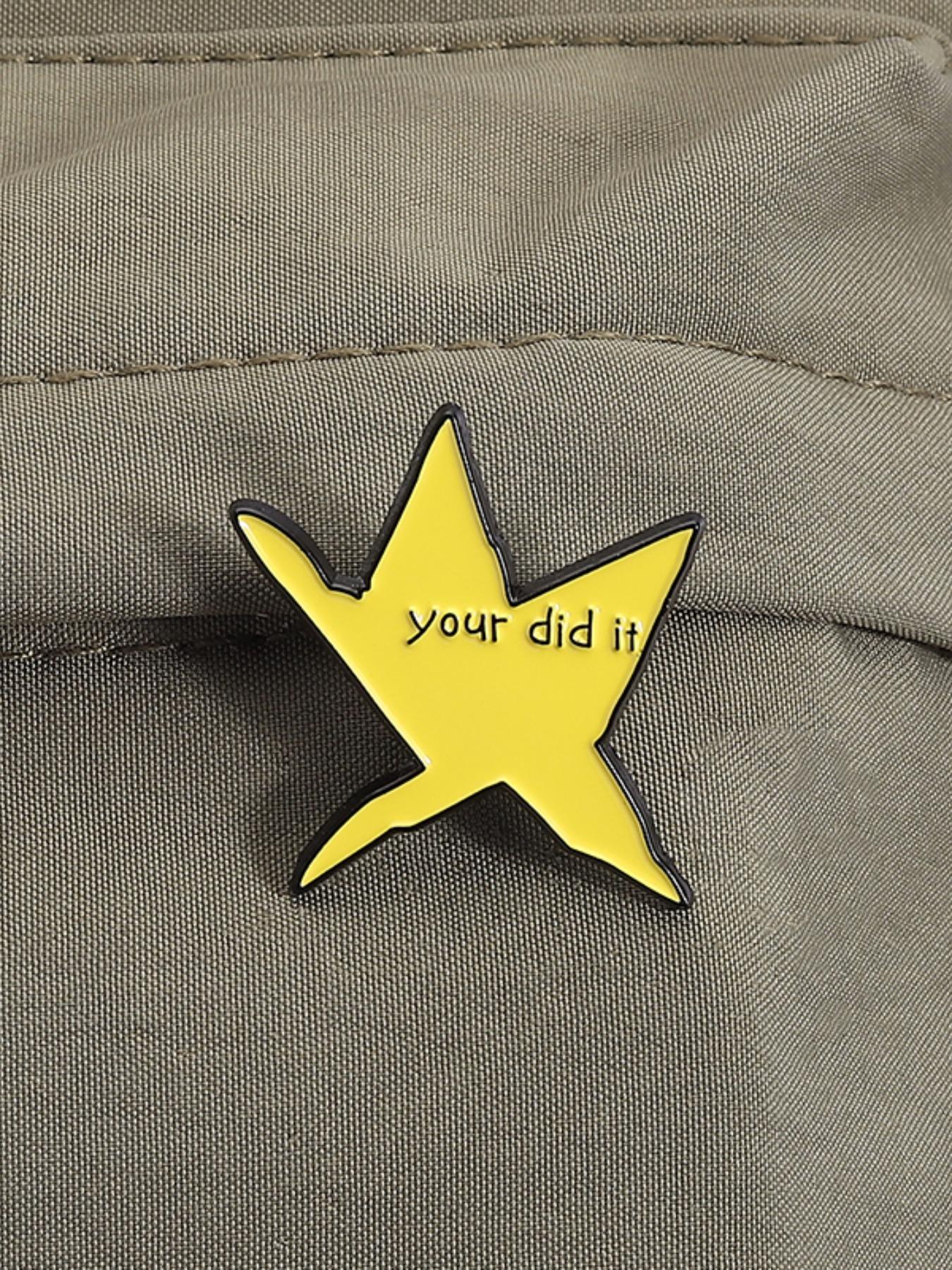 Star Shaped Brooch, Creative Star Design Brooch, Fashion Accessories for Women & Men, Cute Enamel Pin Suitable for Backpacks, Jeans, Scarves, Hats Decoration, Jewelry