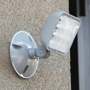 Remote Outdoor Emergency Head Light Single Head LED Lamp Weatherproof Emergency Exit Lighting 3.6V OR 9.6V 1.7 Watts 1 Pack