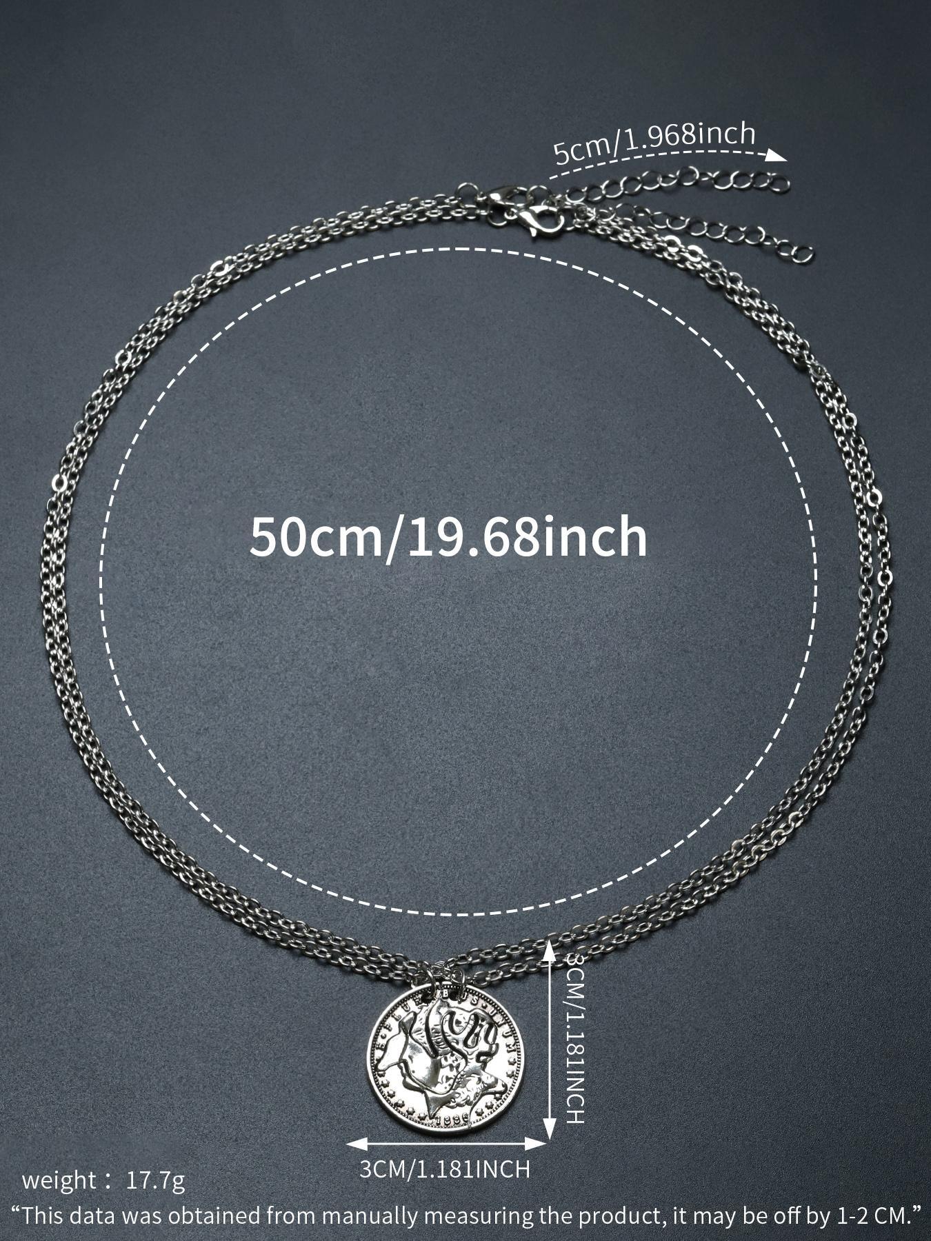 2pcs/set Unisex Asymmetrical Necklace with Deer Design, Casual Trendy Metal Feature, Fashionable Charms Necklace for Daily & Party Decoration, Western Jewelry, Men Jewelry, Friendship Jewelry