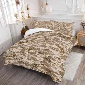 Camouflage Pattern Comforter Set (1 Quilt + 1 Or 2 Pillowcases), Full-Size Military Camouflage Bedding Set,  Men and Women Military Enthusiasts' Bedrooms, A Gift for Soldiers and Outdoor Hunting and Tactical Enthusiasts (Multiple Patterns Available).