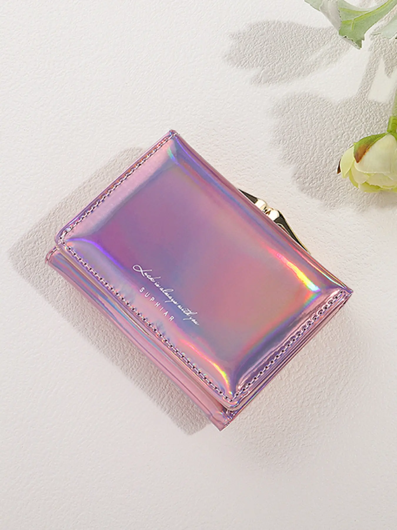 New Women's Short Casual Trendy Wallet, Korean Style Foldable Clasp Coin Purse, Multi-Card Slot Organizer, Gift for Parties, Daily Use, Travel Money Clip, Wallet Card Holder, Ladies Wallet