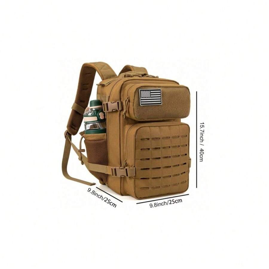 25L Tactical Backpacks for Men Survival Laser Cut Daypack Small Bug Out Bag Hunting Rucksack with Dual Cup Holders multifunctional backpack USB Charging Women's Travel Backpack USB Charging Women's Travel Backpack