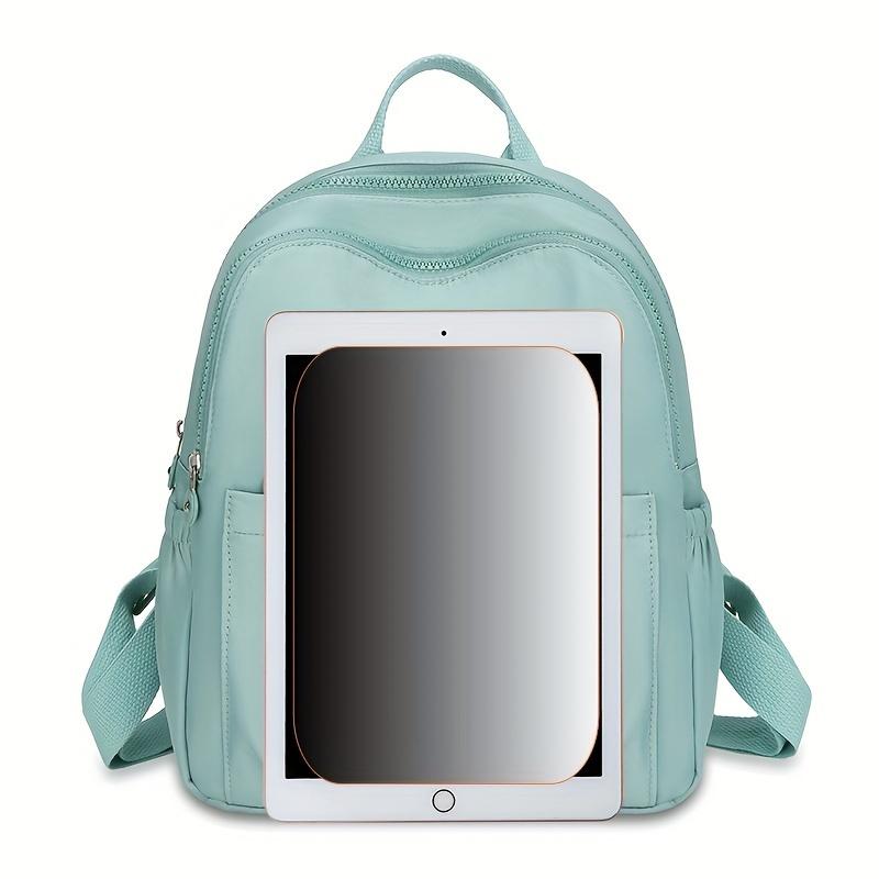 Chic Nylon Women’s Backpack – Versatile Stylish Bag with Adjustable Straps and Multiple Compartments for Work, Travel & School, Available in Gray, Purple, Black