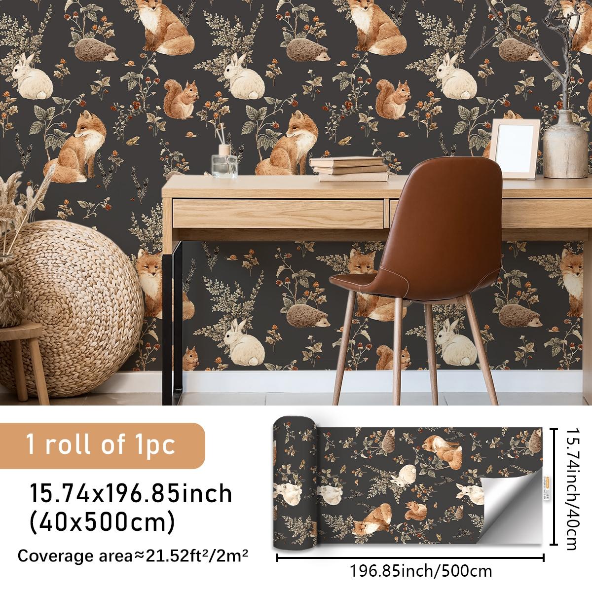 Deep Forest Pattern Wallpaper, Self-Adhesive Animal Wall Paper, Peel And Stick Wallpaper Designs, Waterproof Wear-Resistant, Bedroom Decor, Vintage Space, Furniture Refurbishment #GLOBAL PICKS Deep Forest Pattern Wallpaper, Self-Adhesive Animal Wall Paper, Peel And Stick Wallpaper Designs, Waterproof Wear-Resistant, Bedroom Decor, Vintage Space, Furniture Refurbishment #GLOBAL PICKS