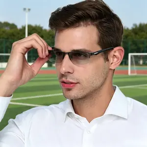 Men Women Photochromic Progressive Reading Glasses Blue Light Filter Multifocal Sports Eyeglasses Comfort