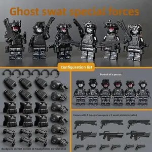 SWAT military doll camouflage ghost special forces building block doll children's toys for birthday gifts humanoid doll