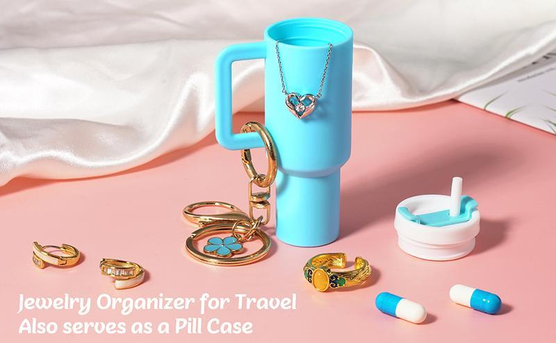 8 Pack Mini Tumbler Keychain for Stanley Cup Chapstick Holder for Women and Girls Cute Colorful