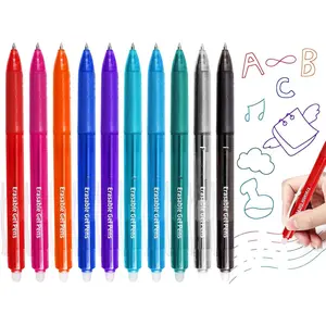 Erasable Pens, 10  Colors Retractable Gel Ink Pens, 0.7mm Fine Point Pens Erasable Pens Make Mistake Disappear, for Drawing Writing Planners and Crossword Puzzles