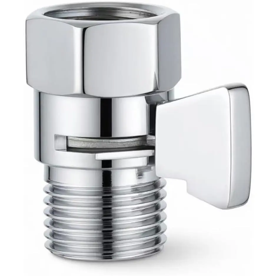 Shower  Shut Off Valve, Shower Valve 1/2” G, Shower Flow Control Valve, Mini Ball Valve, Shower Handle Valve for Bathroom & RV Shower