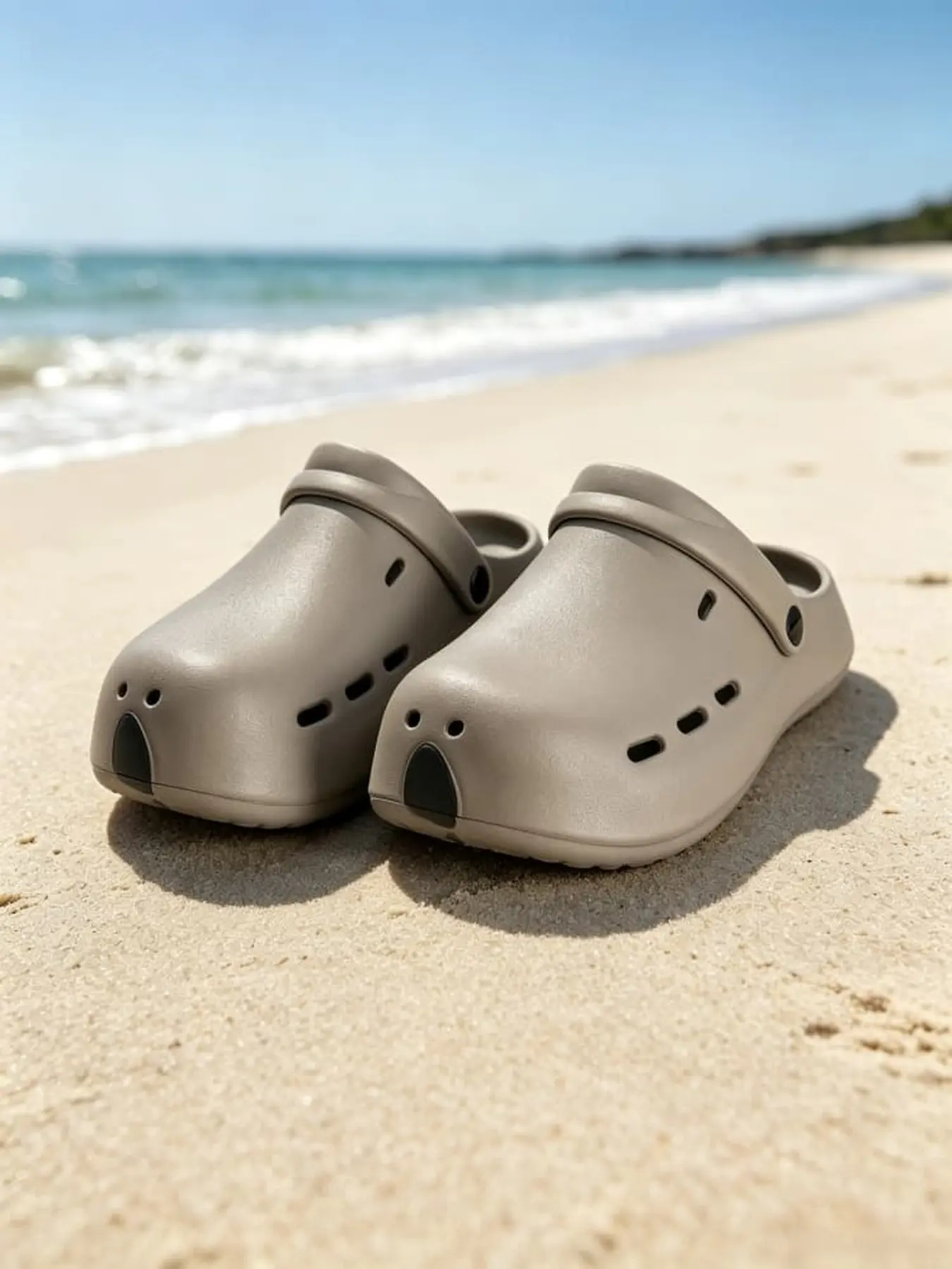 1 Pair Retro Skeleton Print Mens Street Slides Suede Buckle Decor Thick Sole Mules All Match Daily Casual