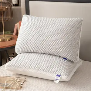 Set of 2 Cold Sleep Pillows, Soft And Cozy for Sleep Protection, Hotel-Grade Pillow, Ideal for Home Use, Neck Support Pillow for Student Dorms