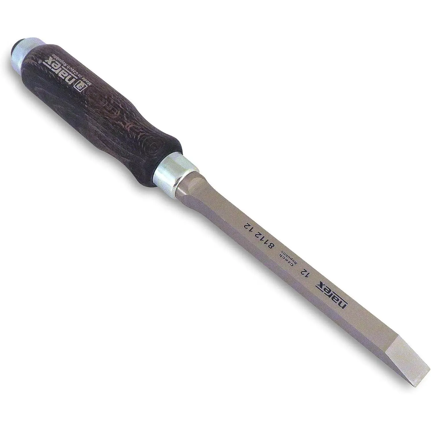 Professional Woodworking Cabinetmakers Mortise Chisel with Stained European Beech Wood Handle 12 mm - 1/2"