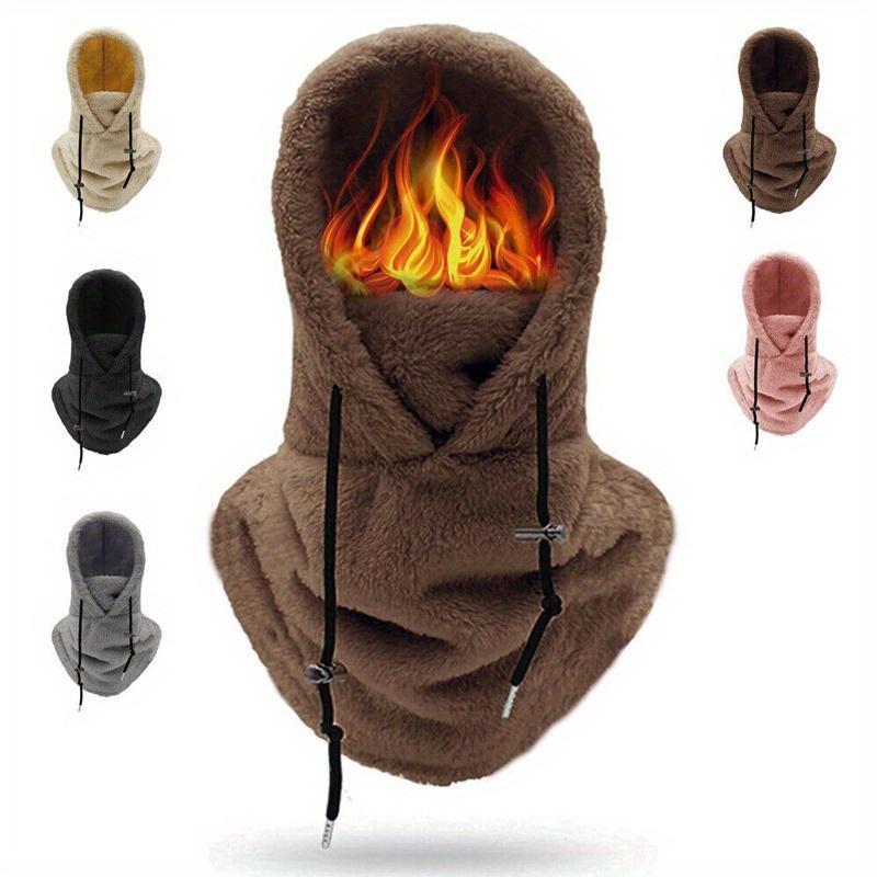 2PCS  Hood Ski Mask Winter Balaclava Windproof Warm Hood Cover Hat Cap Scarf