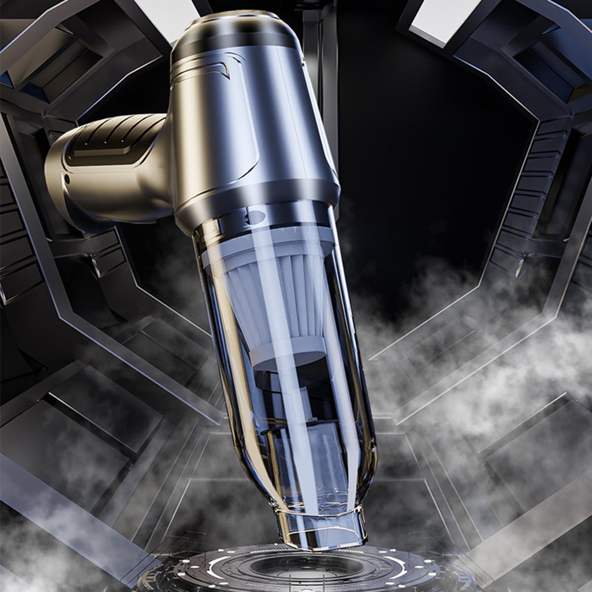 Portable Handheld Vacuum Cleaner, Rechargeable Cordless Car Vacuum Cleaner, Multifunctional Cleaning Tool for Pet Keyboard Car Office & Home