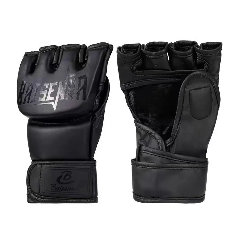 Professional Adult Half-Finger Boxing Gloves, Breathable Training Gloves for Mma, Sandbag Punching, Freestyle Fighting, Various Martial Arts